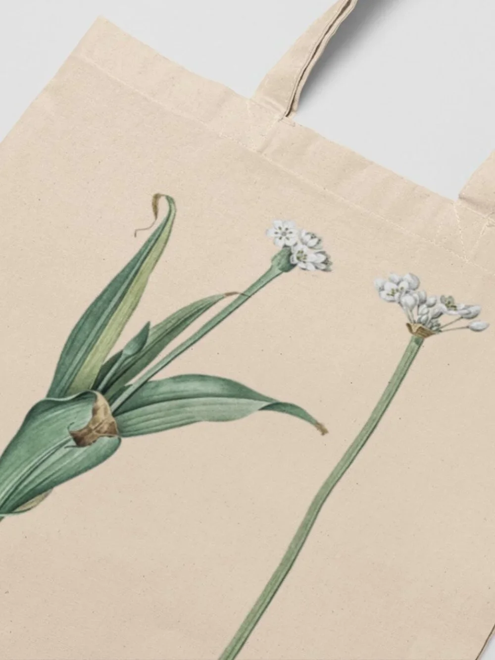 Ornamental Onion Vintage Floral Print Graphic Canvas Tote Bag